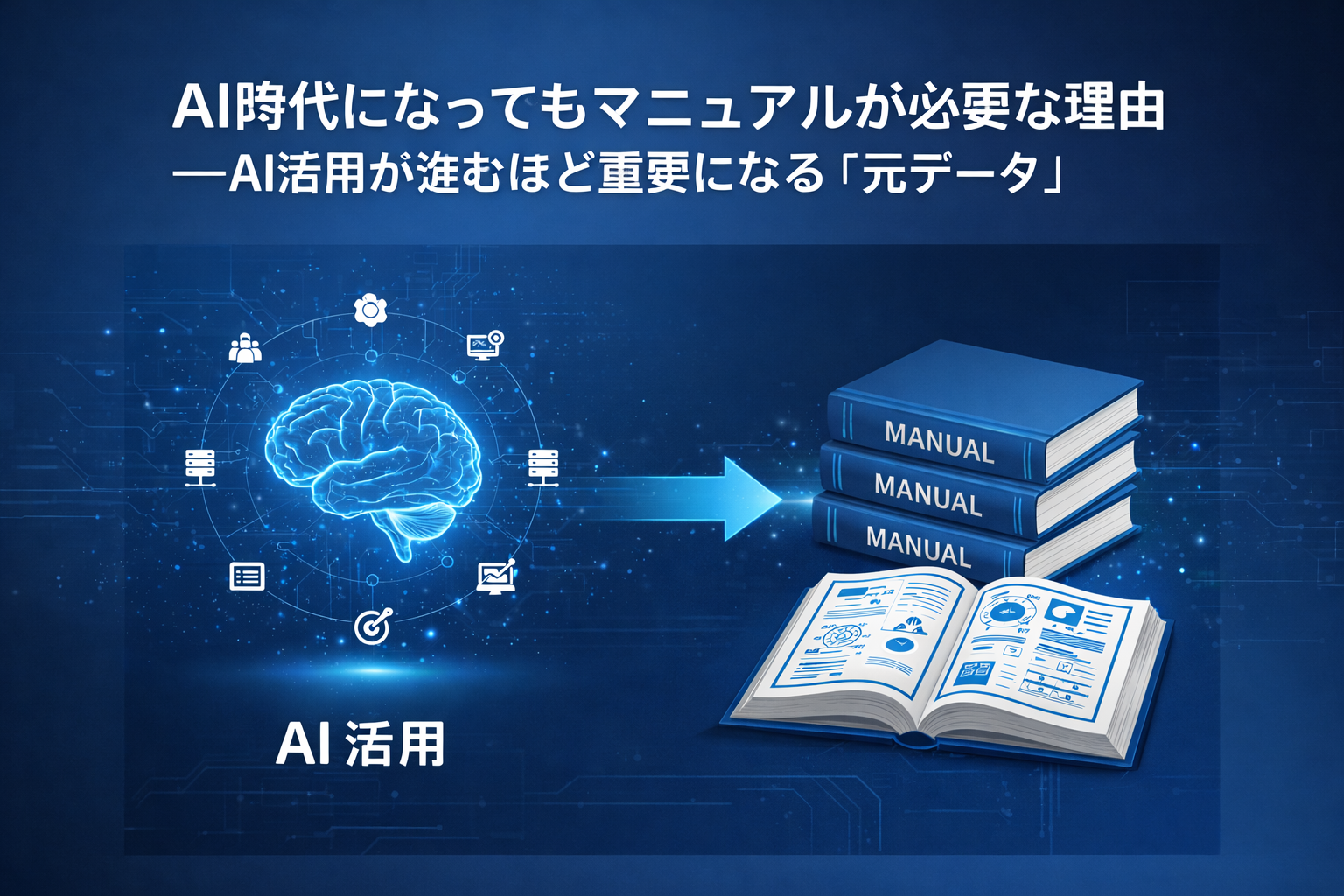 AI時代になってもマニュアルが必要な理由──AI活用が進むほど重要になる「元データ」